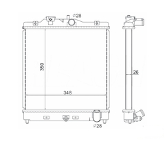 RADIADOR HONDA CIVIC 1.6 8V/16V 99>00 +AC MEC. - Radicooler