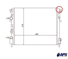 RADIADOR RENAULT CLIO 1.0 / 1.6 1999 À 2009 LOGAN / SANDERO 1.0 / 1.6 2007 À 2012 LD3 - Radicooler
