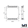 RADIADOR MERCEDES BENZ LK-1620 / OF-1721 MECÂNICO 1996 À 2011 - SEM LATERAL