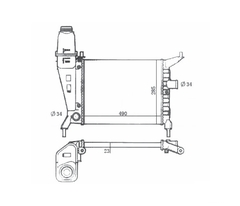 RADIADOR CHEVROLET CELTA 1.0 / 1.4 2000 À 2005 LD3 - Radicooler