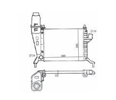 RADIADOR CHEVROLET CELTA 1.0 / 1.4 2000 À 2005 LD3 - comprar online