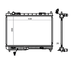 RADIADOR FORD NEW FIESTA 1.5 / 1.6 / KA 1.5 2013 À 2018 LD3 - Radicooler