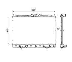 RADIADOR MITSUBISHI PAJERO TR4 1.8 2001 À 2002 / 2.0 1999 À 2002 LD3 - Radicooler