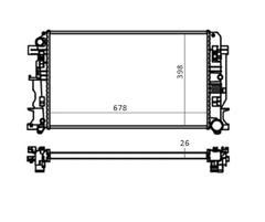 RADIADOR MERCEDES BENZ SPRINTER 315 / 415 / 515 2.2 2012 À 2019 LD3 na internet