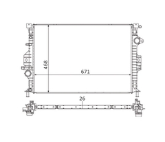 RADIADOR LAND ROVER FREELANDER / VOLVO S60 / S80 / V60 / V70 / XC60 / XC70 2011 À 2017 LD3 - Radicooler