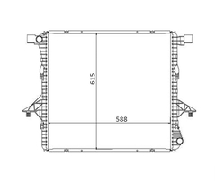 RADIADOR VOLKSWAGEN AMAROK 2.0 2010 À 2018 LD3 - Radicooler
