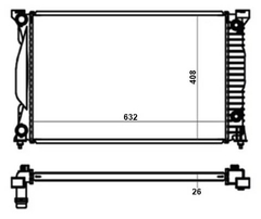 RADIADOR AUDI A4 1.8 2000 À 2006 LD3 - comprar online