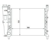 RADIADOR FIAT UNO / FIORINO / PREMIO 1.0 / 1.3 / 1.5 1985 À 1993 LD3 - Radicooler