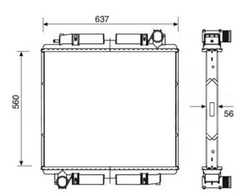 RADIADOR MERCEDES BENZ ÔNIBUS O500 R 1991 À 1999 - SEM LATERAL - comprar online