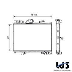 RADIADOR MB ATEGO 1725/1728/2426/2428 2007 À 2019 - SEM LATERAL - comprar online