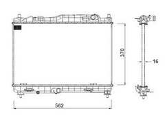 RADIADOR FORD ECOSPORT 1.6/2.0 13>17/ KA 1.0 15>18 +/-AC AUT/MEC - Radicooler