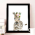 Quadro Zebra Flores - Mundim Infantil | Decoração Infantil | Personalizados