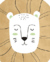 Quadro Leão safari ilustração - comprar online