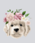 Quadro Cachorro labrador Pet flores