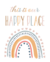 Quadro Arco-íris happy place - comprar online