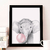 Quadro Elefante bola de chicletes - Mundim Infantil | Decoração Infantil | Personalizados