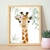 Quadro Girafa Flores