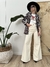 Jeans Super Wide Leg Sirius Cream en internet