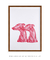 Quadro Decorativo Dogs Rosa - comprar online