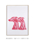 Quadro Decorativo Dogs Rosa