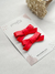 Hair Clip Courino dupla - vermelho - comprar online