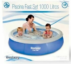 Piscina Inflável Fast Set 1000L 1,68m x 51cm Bestway na internet