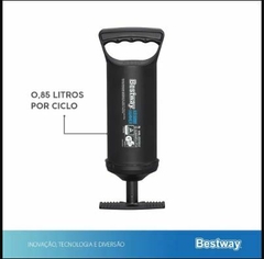 Bomba De Ar Manual 30cm Com 3 Bicos Adaptadores Bestway - Brotec