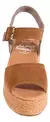 Imagen de Sandalia Wedge Gamuza Camel