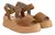 Sandalia Wedge Gamuza Camel - Isela G