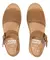 Sandalia Wedge Gamuza Camel - tienda online