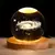 Usb night light led bola de cristal candeeiro mesa 3d lua planeta galáxia decor - FyShop