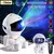 Galaxy e Star Astronaut Projetor, LED Night Light, lâmpada de céu estrelado