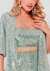 Cropped Juliana Com Kimono Verde na internet