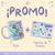 Promo Taza + Stickers Gatito Géminis