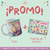 Promo Taza + Stickers Gatito Sagitario