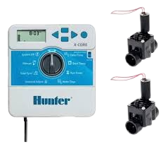 Combo Riego Hunter Programador Xcore 2 + 2 Valvula Solenoide