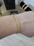 Pulseira Cadeado 3mm Fecho Canhão Banhado a ouro 18k - comprar online