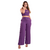 Calça Pantalona + Cropped Conjunto Feminino Purple na internet