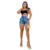 Short Jeans Feminino Cintura Alta com Lycra - loja online