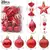 Conjunto de bolas de natal com pingentes grandes, bastão doce vermelho, pendura - comprar online