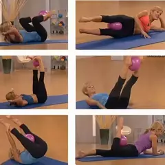 Yoga bola para equilíbrio exercício, ginásio Fitness, bola de Pilates, treino na internet