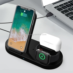 Cargador inalàmbrico 3 en 1 15w para iPhone, Airpods, Apple Watch.