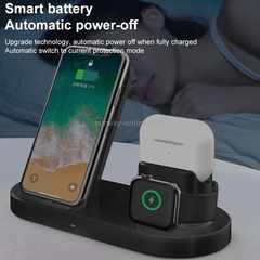 Cargador inalàmbrico 3 en 1 15w para iPhone, Airpods, Apple Watch. - Geeka Market