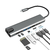 Hub Adaptador USB Tipo C 8 En 1 Linkon Para Mac Macbook Win