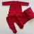 Saída de Maternidade Vestido com Pérolas Cellita Petit - Vermelho Bordô na internet