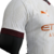 Camisa masculina do Manchester City Away 23/24, branca, com detalhes em marrom e logo da Puma.

