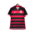 Camisa do Flamengo I 24/25 na cor preta e vermelha, com listras e logo da Adidas.