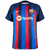 Camisa do Barcelona Home 22/23 da Nike, nas cores azul marinho, azul royal e vermelho, com logo da equipe e patrocinador Spotify.