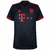 Camisa preta do Bayern de Munique, modelo Third 22/23, com detalhes em vermelho e logo da Adidas.