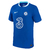 Camisa Chelsea Home 22/23 Torcedor Nike Masculina na cor azul royal, com detalhes em branco e logo do time.